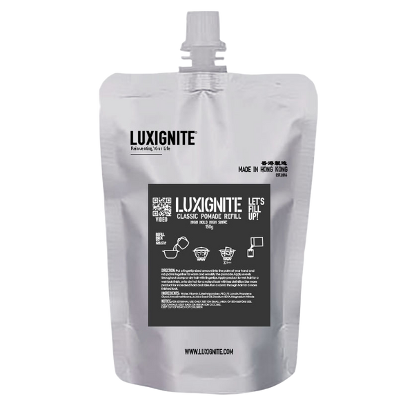 補充包 碳纖罐 高強度塑型高亮度造型 香港製造  │ 水性配方經典髮蠟 │ Luxignite Refill Pack