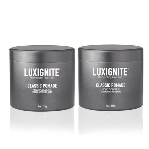 Classic Pomade Gel Type │ High Hold High Shine │ Water-based │ Solid Cologne + Pomade 2-in-1 Luxignite
