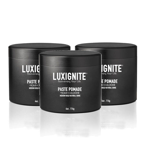 Water base natural Pomade │ Medium hold Medium shine │Water-based │ Solid Cologne + Pomade 2-in-1 Luxignite