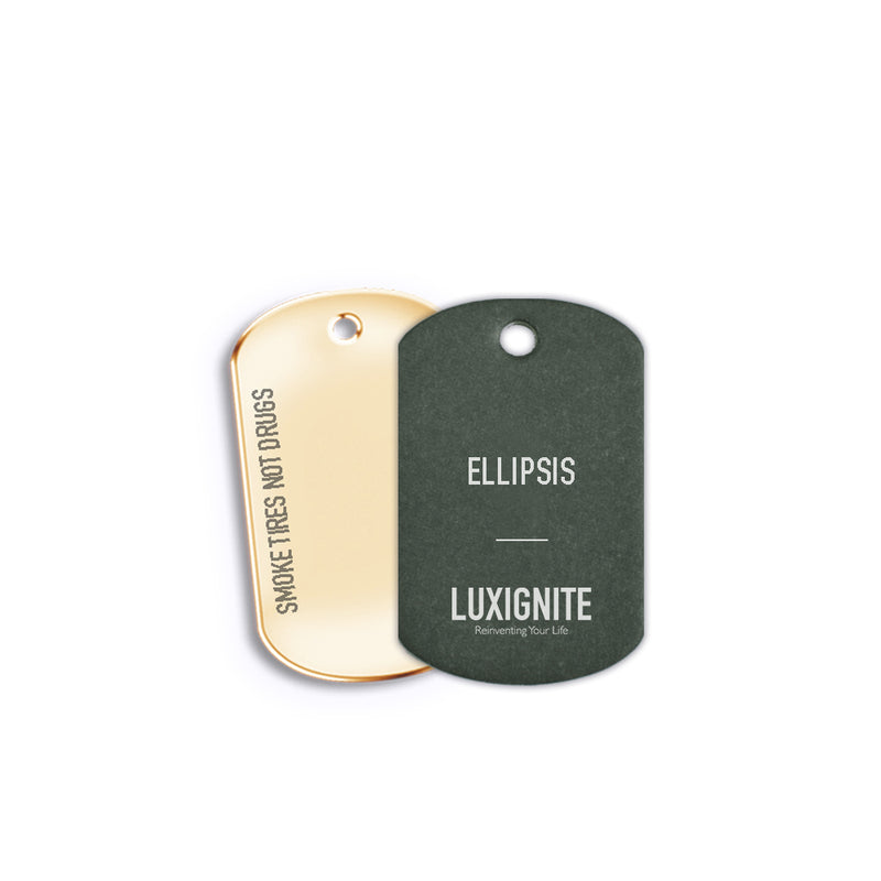 Scented Car tag with Military tag (The Ellipsis)