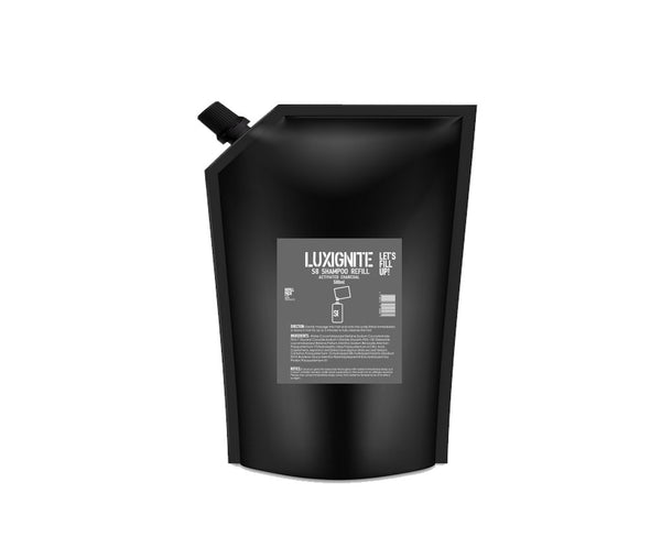 S8 活性碳薄荷清涼鎮靜洗髮露 | 清爽蓬鬆 | 深層清潔洗頭水 | Luxignite 500ml 補充包