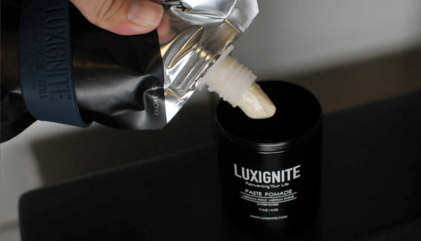 補充包 黑罐 天然中強度塑型中亮澤造型 │ 可翻梳 │ 水性配方髮油 │ Luxignite Refill Pack